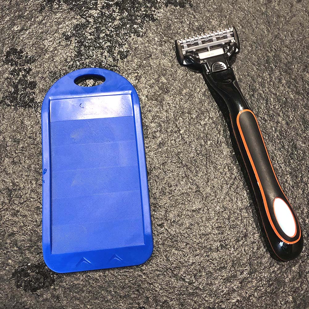 Safe Shaving Razor Blade Sharpener Cleaner Manual Grinding Durable Silica Gel Surface Sharpening Grindstones Accessories