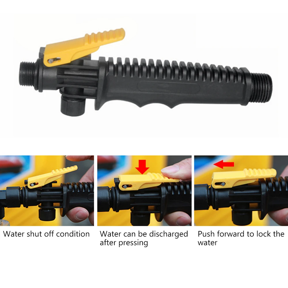 LEEPEE Long Handle Car Wash Cleaning Brush Retractable Water Flow Switch Foam Bottle Car Cleaning Detailing Auto Washing Tools