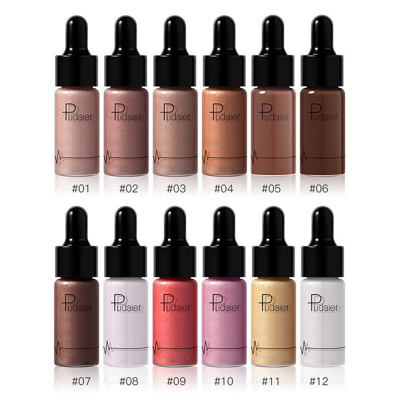 Liquid Highlighter Contour Face Body Glitter Brighten Cosmetic Shimmer Festival Makeup Glow Bronzer Highlighters Make Up smile