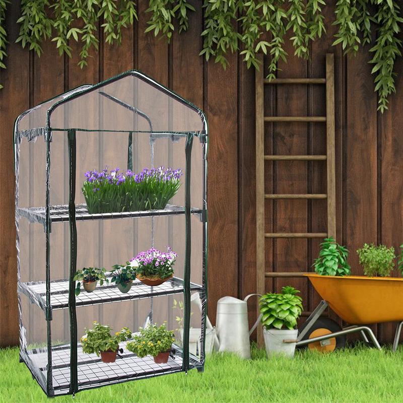 Green House Coveer PVC Transparent Green Houses for Indoor, Grow Tent Weatherproof Portable Small Greenhouse for indoor outdoor