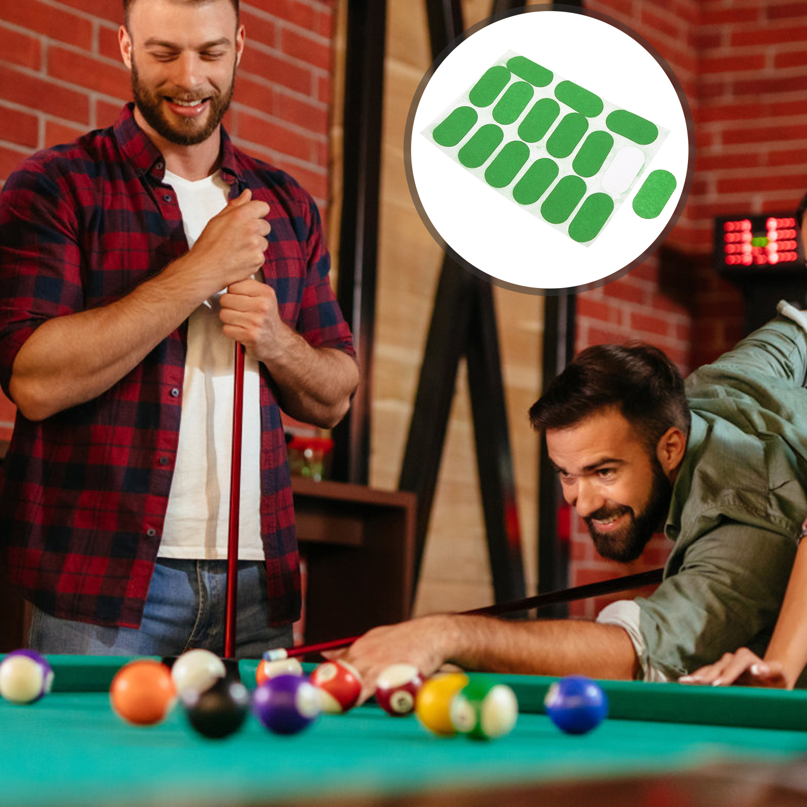 1 Snooker Marker Sheet Patch Green Billiard Table Maker Billiard Tablecloth Repair Sticker Pool Table Accessory smile