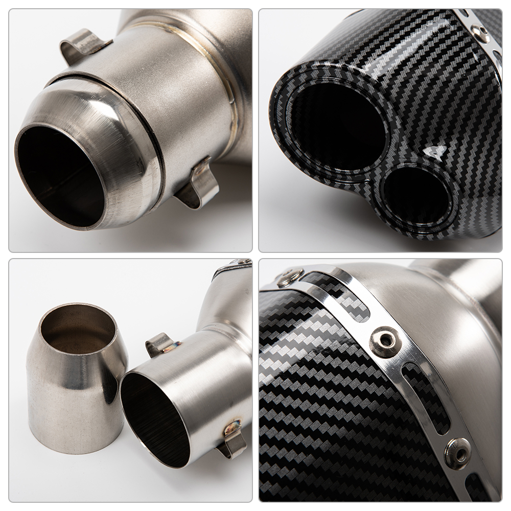 35-51mm Motorcycle Scooter ATV Exhaust Muffler Pipe Escape Moto for Honda CBR250 CB400 YZF FZ400 Z750 NINJA TMAX530