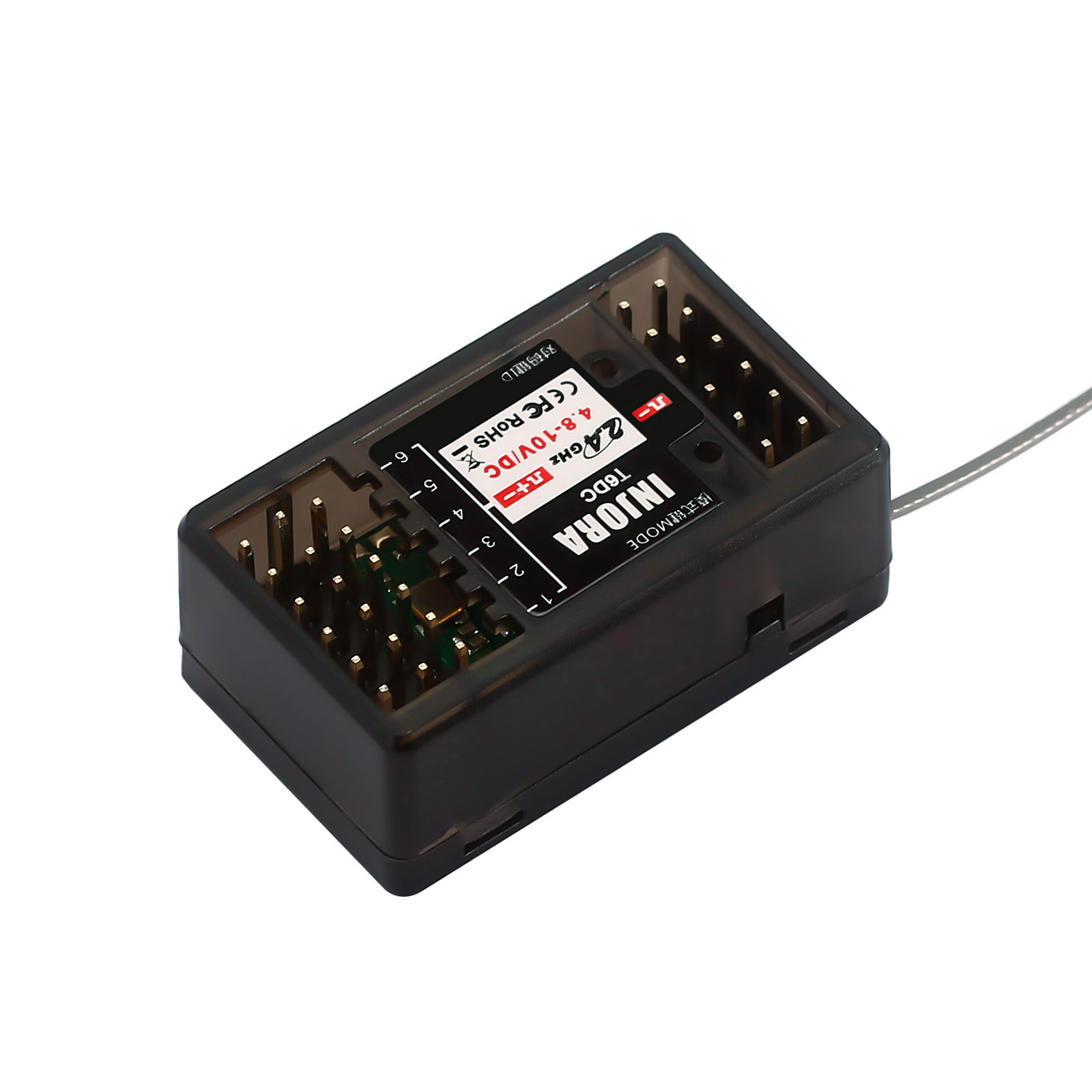 INJORA 6CH 2.4GHz Receiver for INJORA T6DC T6DCG RC Transmitter Controller