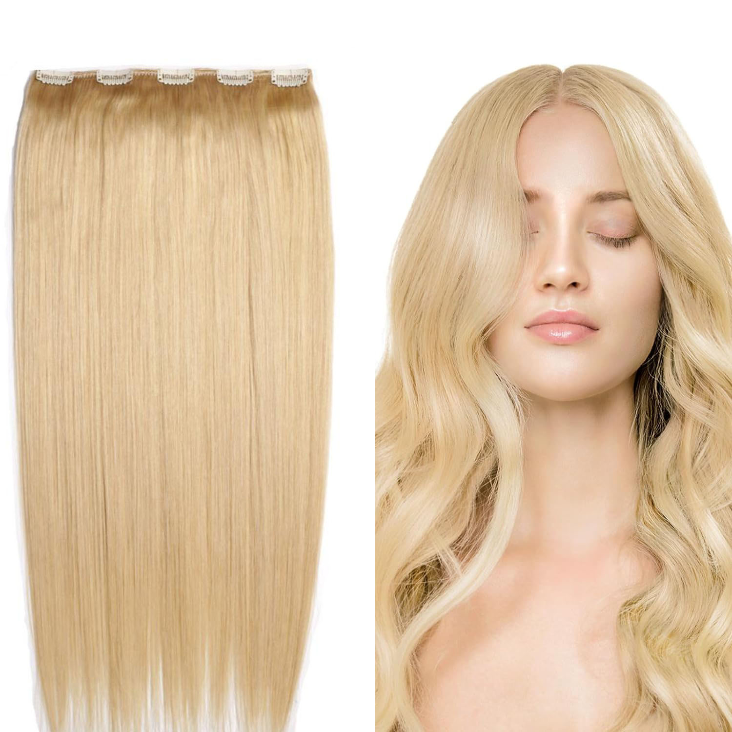 Chocola Brazilian Remy Clip in Human Hair Extensions 1pcs set No Lace Small set 70g 80g