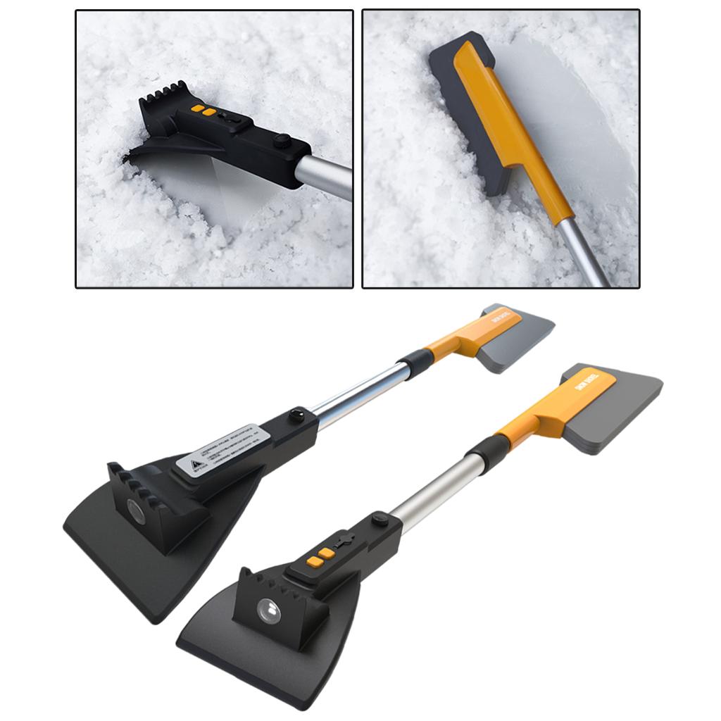 Ice Car Windshield Extendable Scraper No Scratches Removal Auto Glass Tool SUV smile