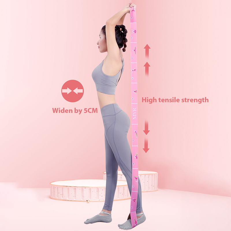 Yoga Grid 11 Multi-Segment Resistance Band Beginner Dance Pilates Auxiliary Stretching Belt Adult Latin Training Elastic Bands smile