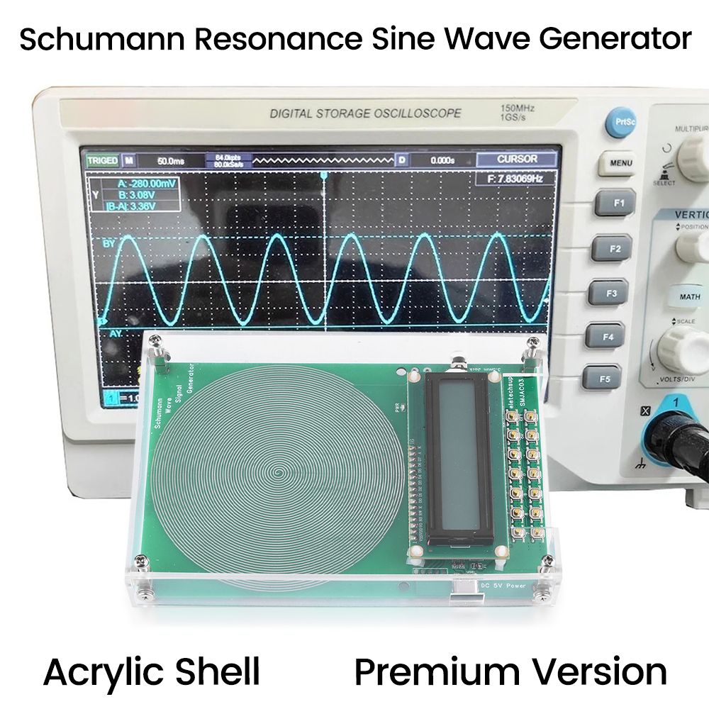 7.83Hz Schumann Waves Resonance Generator 0.01Hz~100000Hz Adjustable Frequency Pulse Audio Resonator Type-C Interface