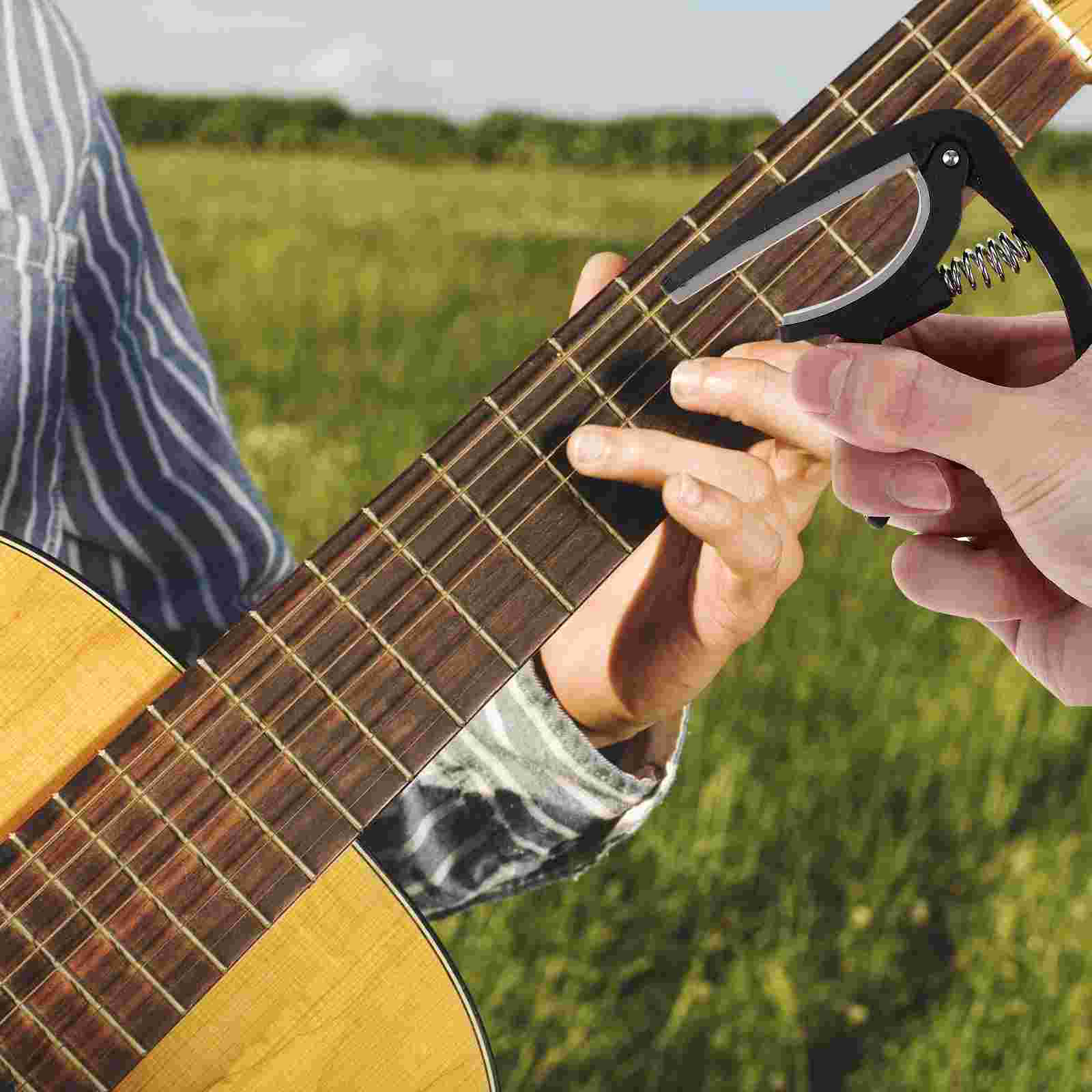 Capo Guitars Guitar Folk Part Clip Ukulele Tuner Classical Capos Plastic For ddmysmile Man Smile