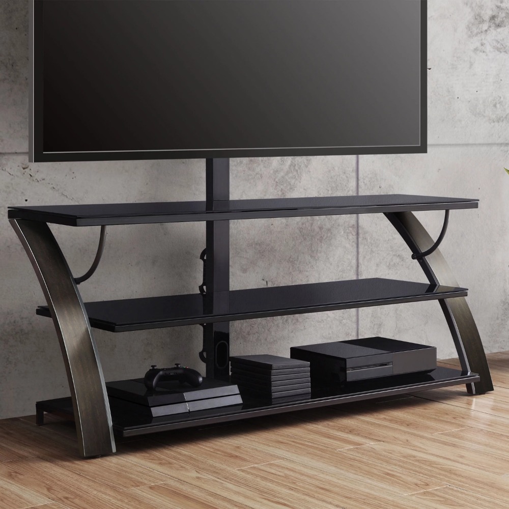 3in1 Flat Panel TV Stand for TVs Up to 65