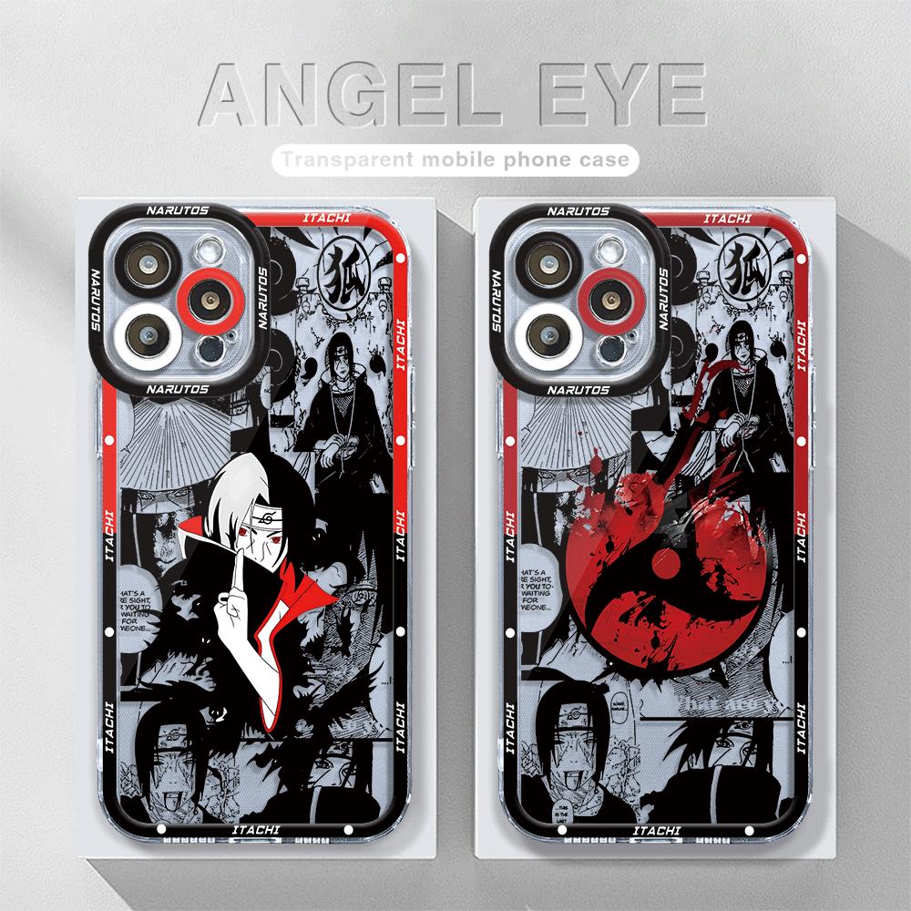 Case for iPhone 13 Pro Max 11 14 Pro 15 Plus X XS 12 Mini SE XR 7 6s 8 15 Pro Narutos-ITACHI Cover Clear Silicone Bag Coque