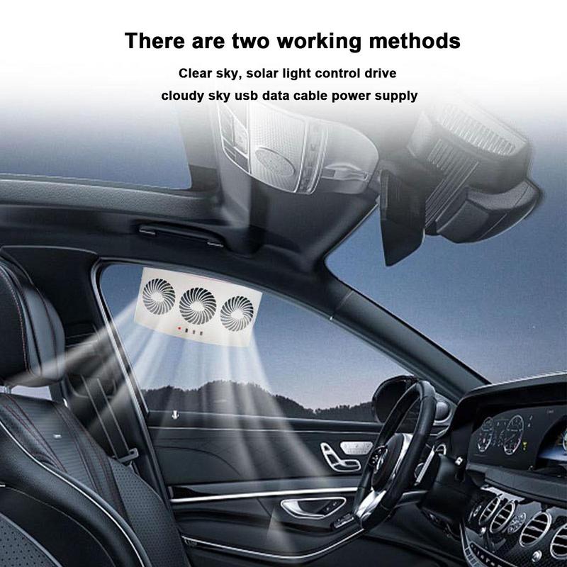 Car Fan Car Window Fan 5.5V,2.5W Double Head Fan Car 360 Degree Rotatable With 2 Speeds ddmysmile Car Cooler Fan Suitable For 12/24 Volt Smile