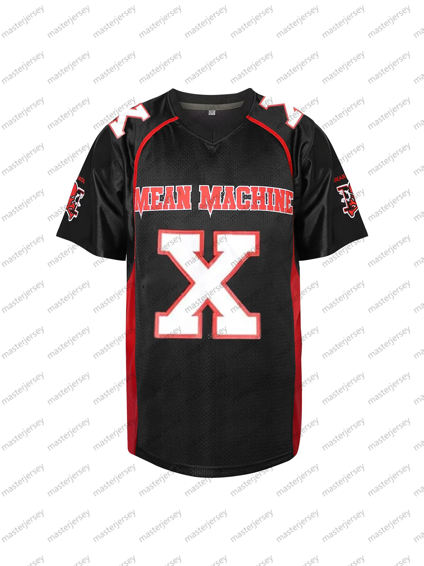 X BATTLE Men's Comfy V-Neck Football Jerseys Mesh Embroidery For Training And Competition Breathable Moisture-Wicking Short Sleeve Top for Active