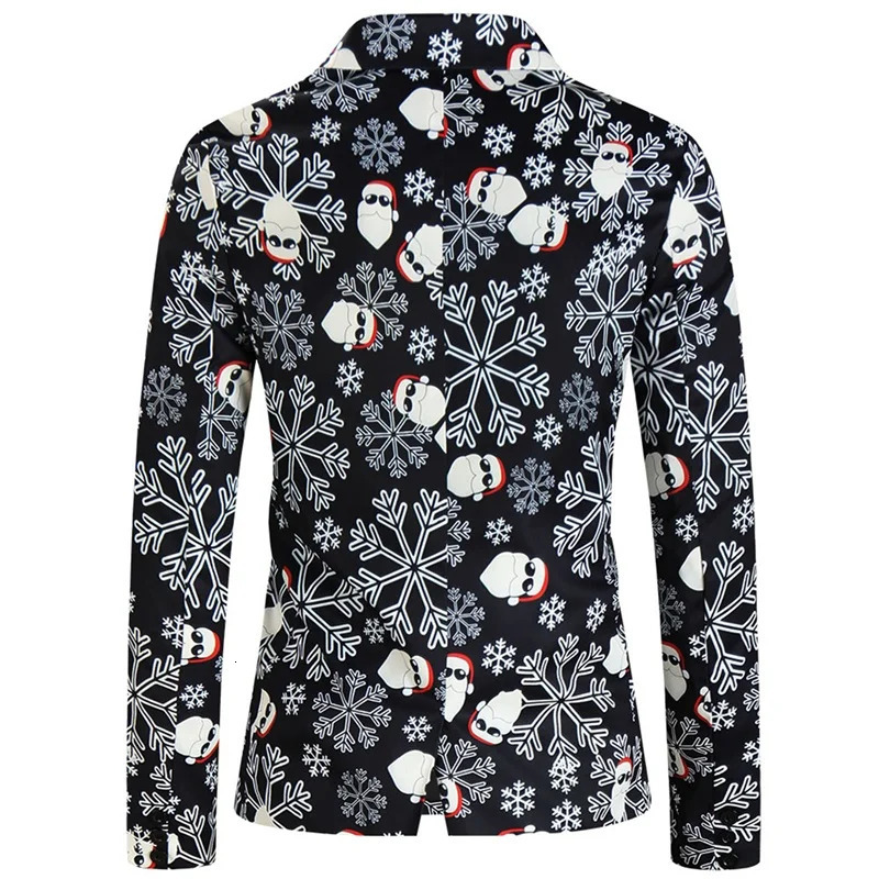Men Christmas Suit Funny Long Sleeve Single Breasted Jacket with Vest Pants Set Formal Outfit 241113 - view 6