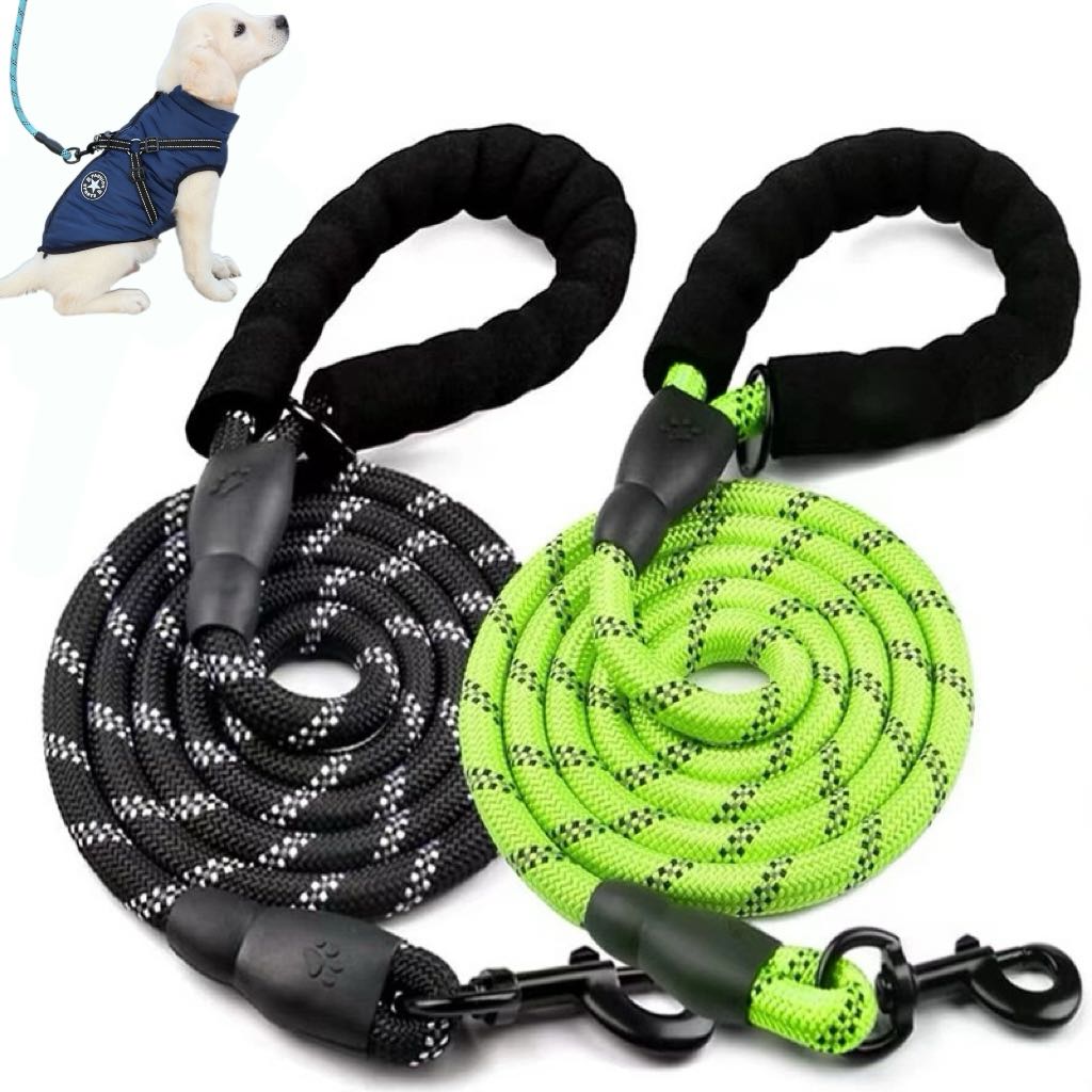 Strong Dog Leash Pet Leashes Reflective Leash For Big Small Medium Dog Leash Drag Pull Tow Golden Retriever