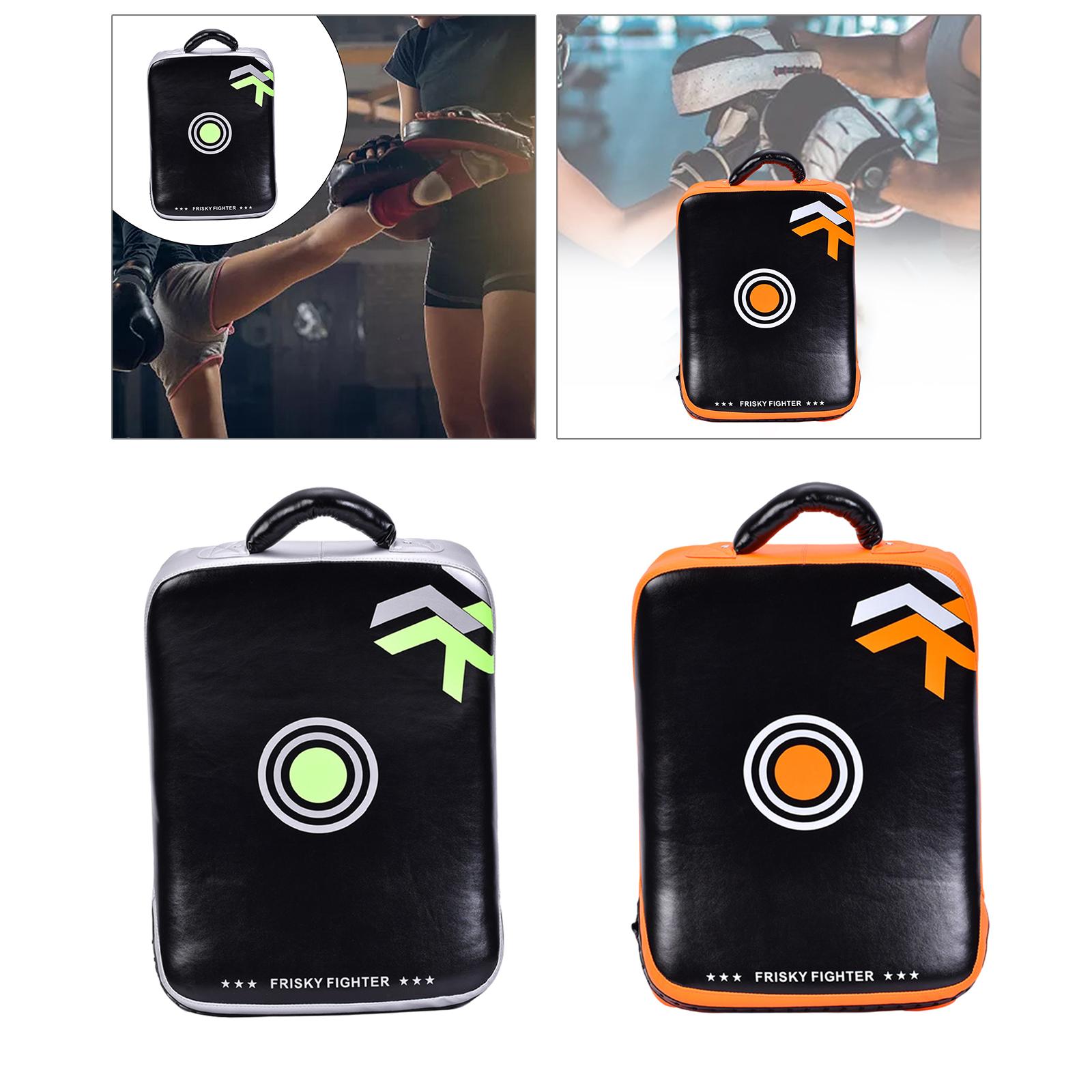 Boxing Curved Focus Punching Mitts, Taekwondo Kick Pad Kickboxing Practicing Mma Hand Target PU Leather for Karate, Taekwondo