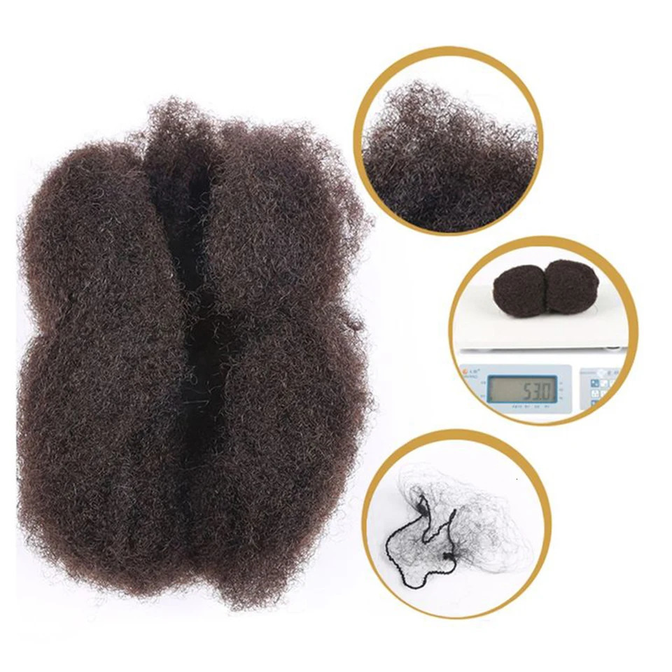 Brazilian Bulk Hair No Attachment Afro Kinky Bulk Human Hair Bulk Queen Dreadlock Natural Color Braids Hair QVR Hair 241113