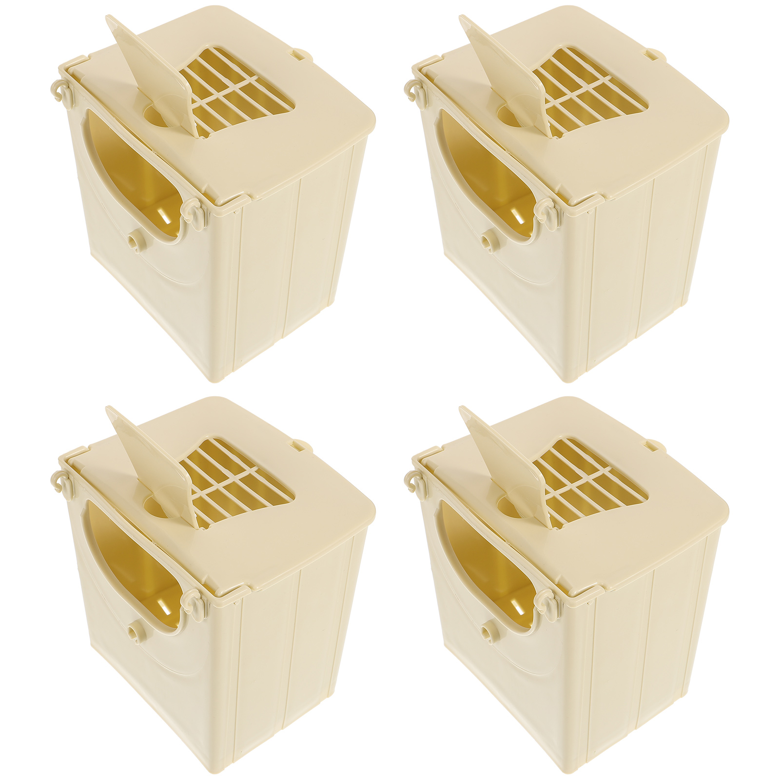 4Pcs Parakeet Nest Box Practical Nesting Box Bird Breeding Box Bird Cage Hanging Box