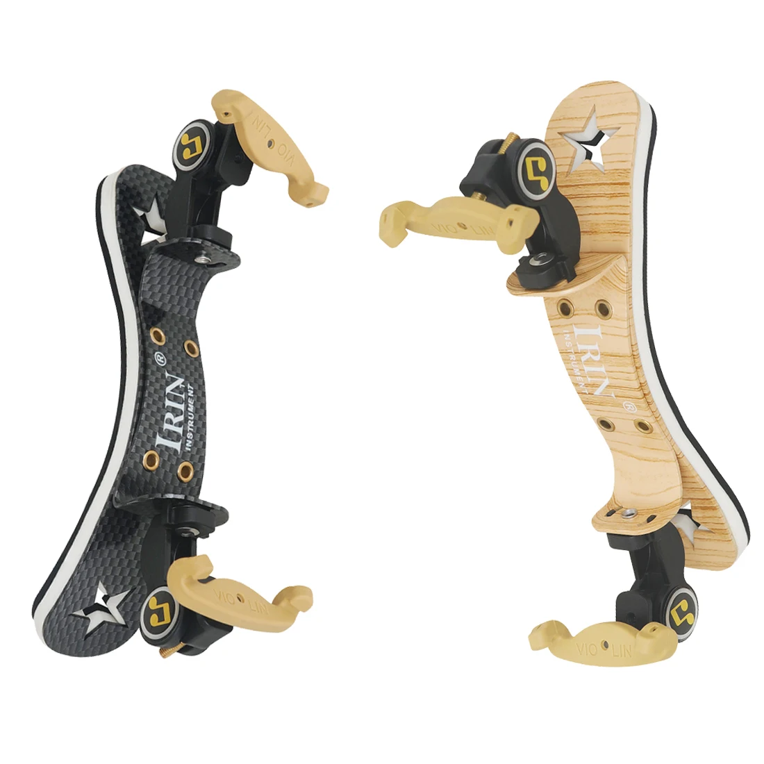 Rest IRIN Violin ddmysmile Shoulder 1/4-1/8 Violin Aluminium Shoulder Rest Adjustable Height Plucked Musical Instruments Accessories Parts Smile