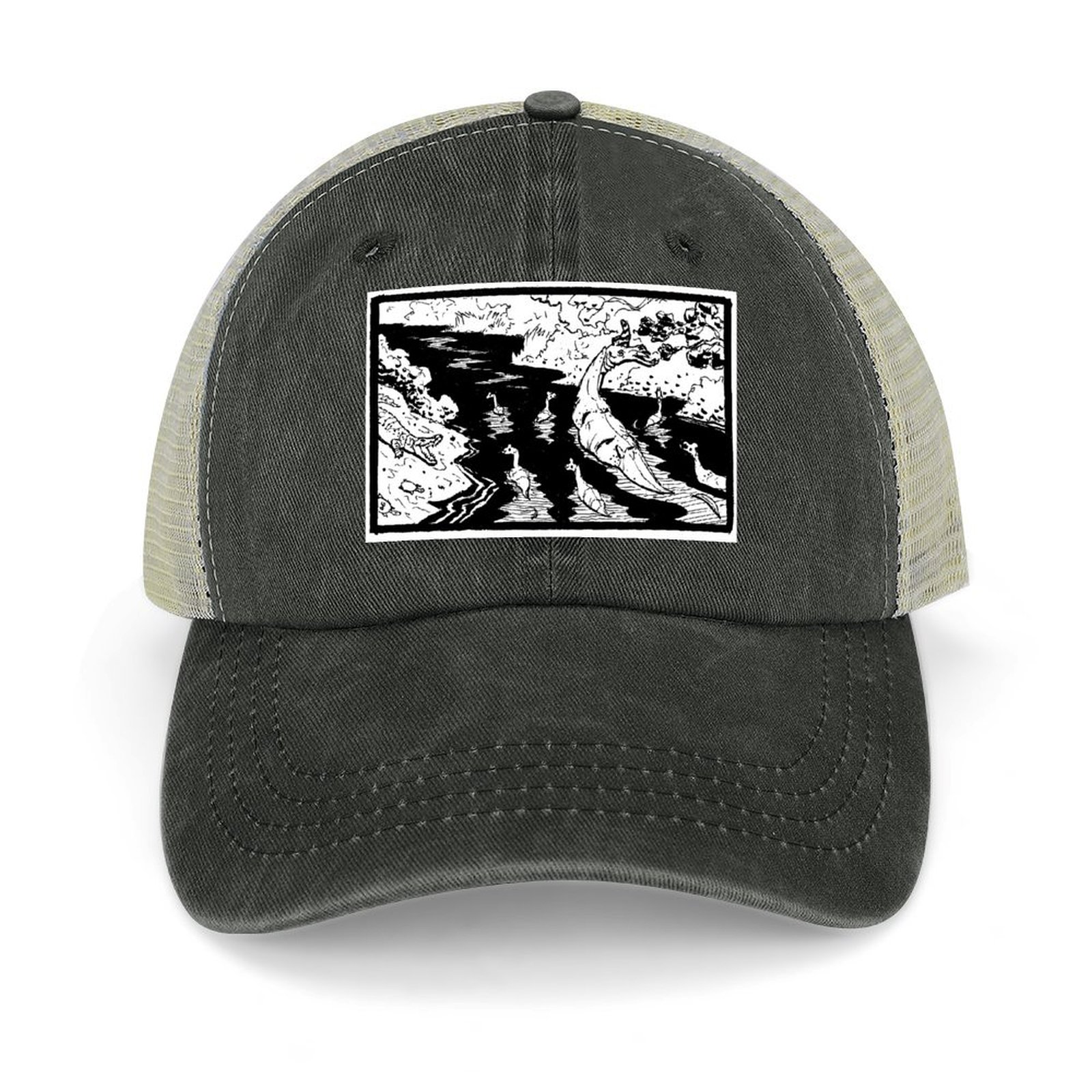Crystal - 1 Inktober day Cowboy Hat Snapback Cap Visor western Hat fashionable Golf Women Men's smile - - -