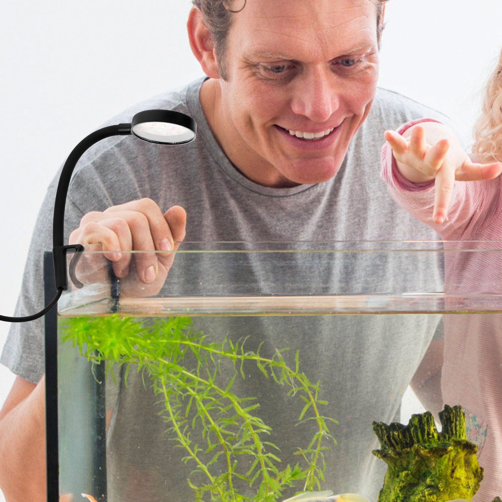 Small Fish Tank Light Professional Lighting Glass Aquarium Accessory Plastic Marine