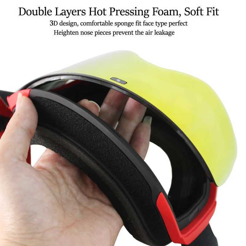 New UV400 Doub Layer Ski Goggs Polarized ns Skiing Anti-fog Snowboard Goggs Men Women Ski Glasses EyewearXJ241112