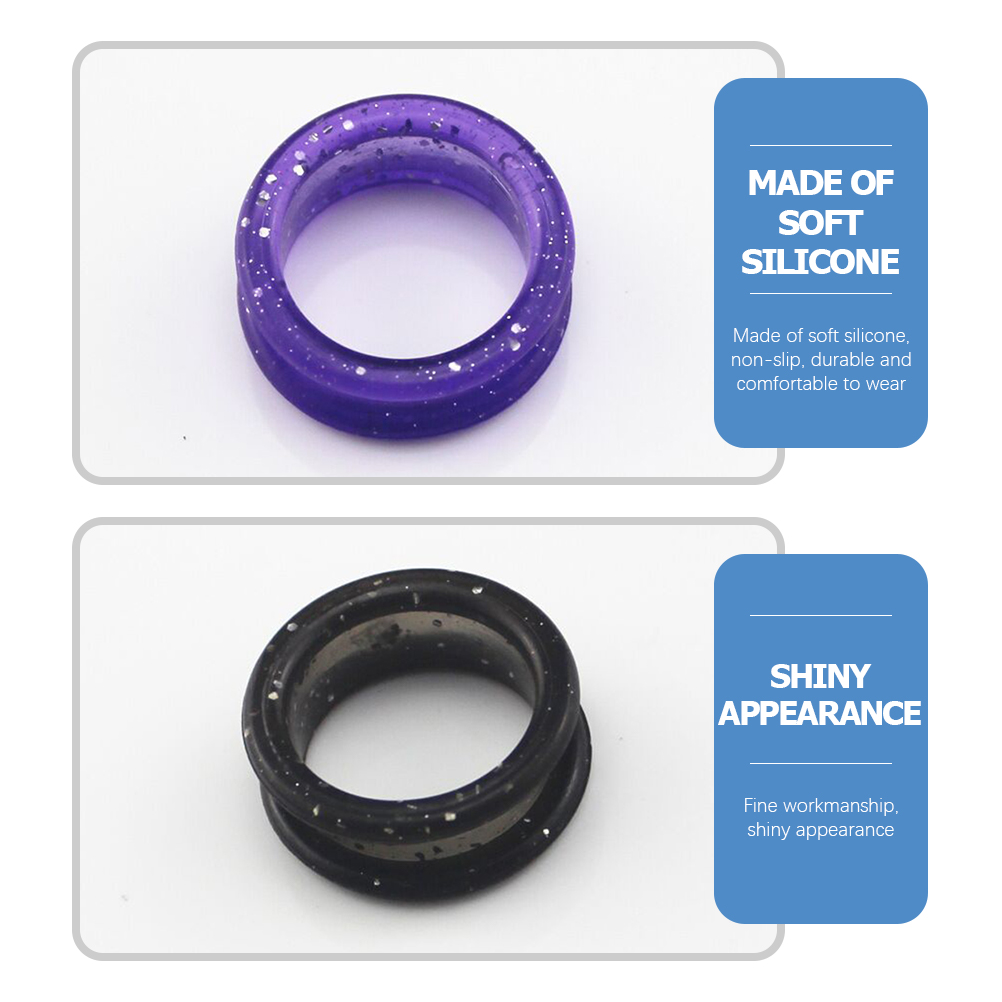 Ergonomic Silicone Premium Barber Shears Finger Rings Haircutting Styling Scissor Accessories Hair Shears Finger Inserts