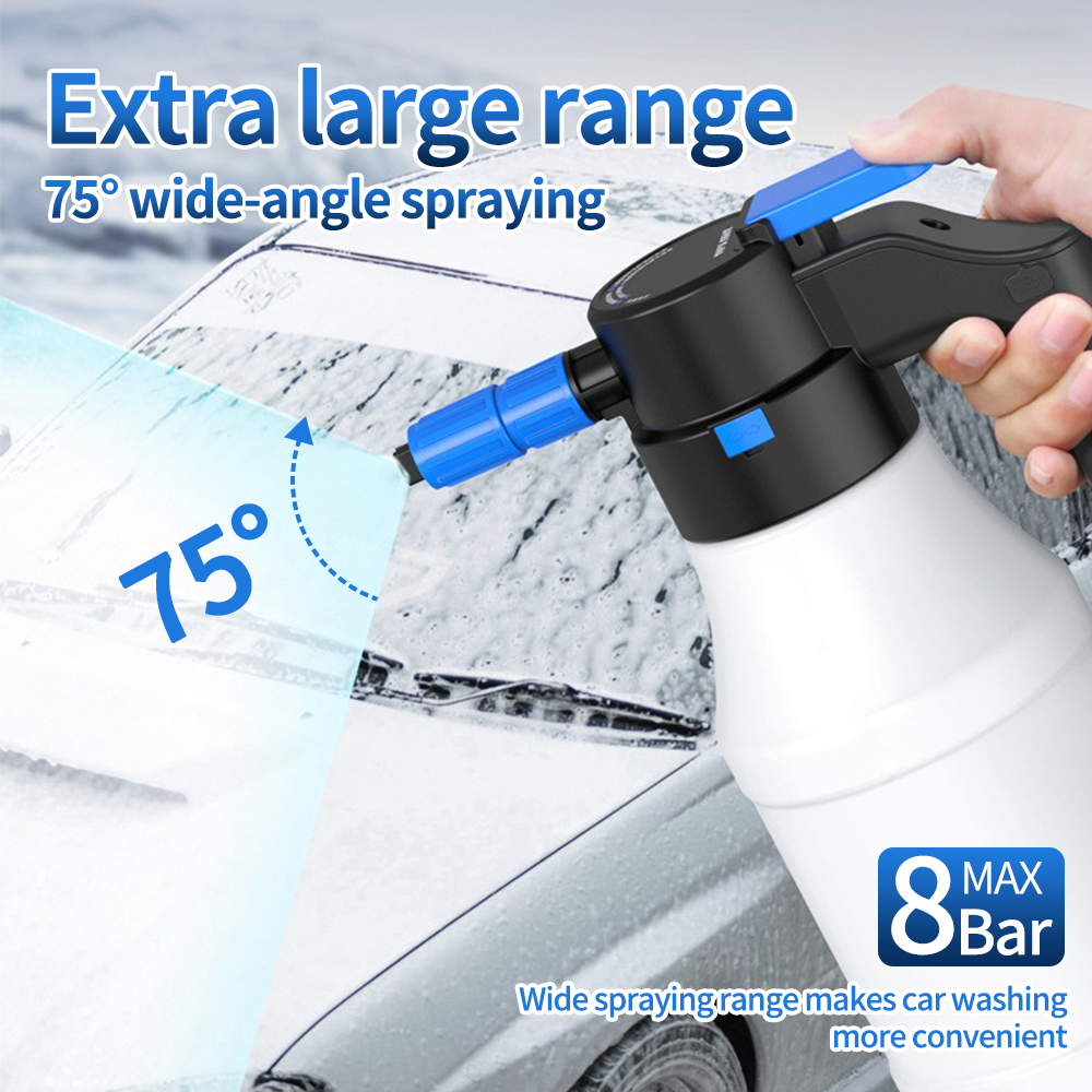 Electric Sprayer 1.5L Foam USB Rechargeable Car ddmysmile Washing Watering Cleaner Auto Spray Bottle Cleaning Tools For Home Garden Smile