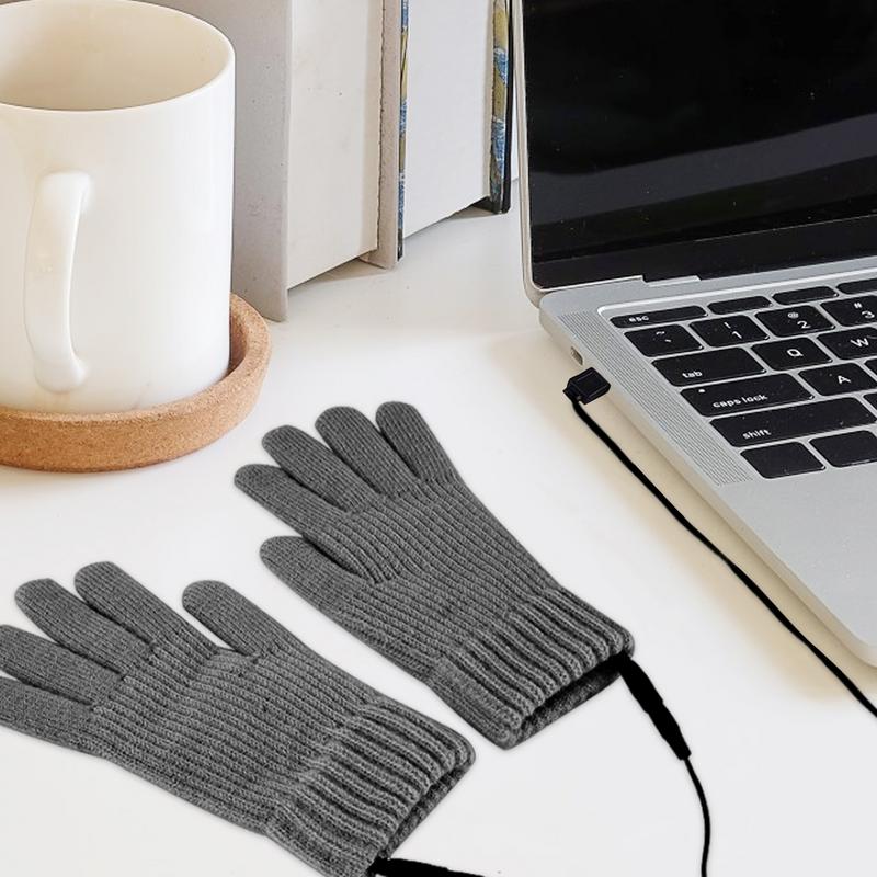 Heated Unisex USB Gloves Winter Electric Warm Gloves Thickened Wrist Hand Warmer For Hiking Fishing ddmysmile Skiing And Climbing Smile