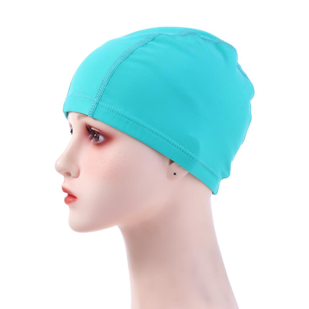 Adults Men Color Solid Women Turban Water Sport Ultrathin Protect Ears Swimming Cap ddmysmile Bathing Caps Pool Hat Swimming Hat Smile