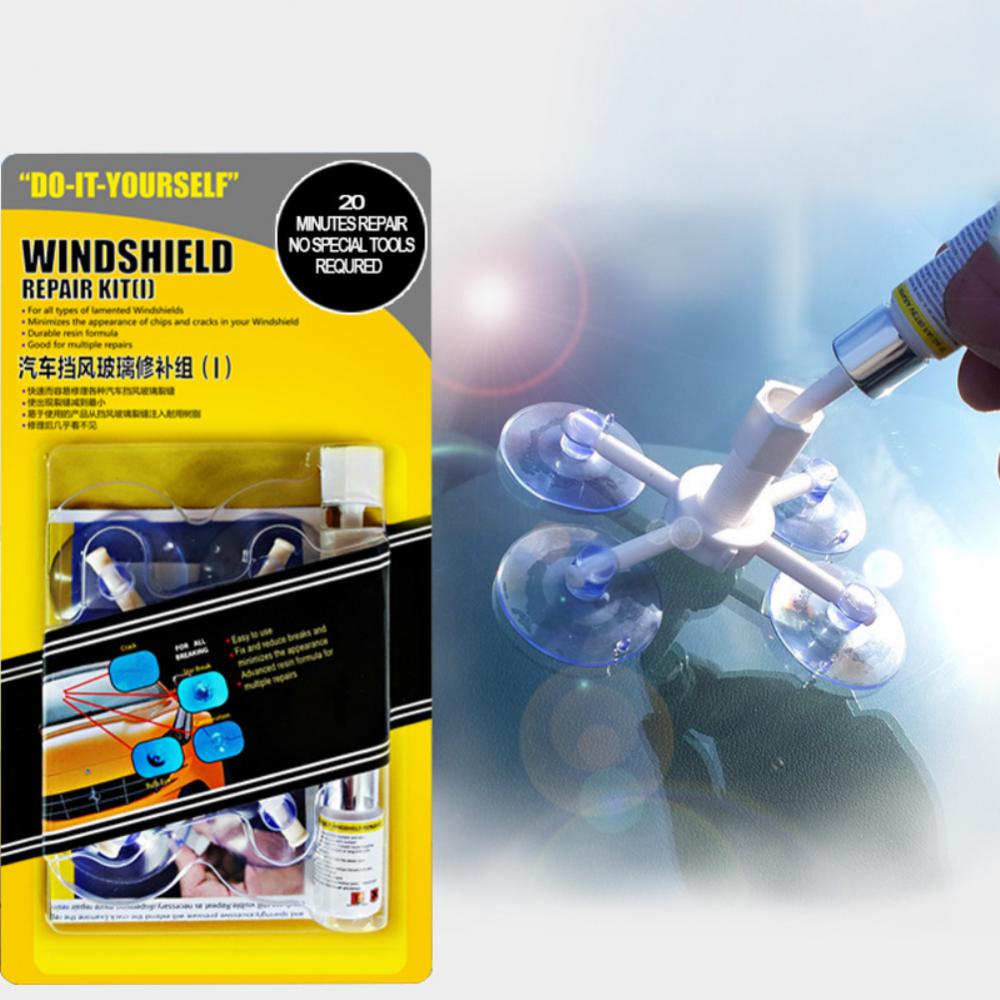 Premium Car Crack Windscreen Repair Kit Chip Windshield Glass Tool Kit Resin Sealer Auto Window Screen Polishing
