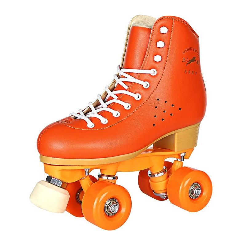 Roller Skate Double Mens Line Skate Quad Skating Shoes Retro Unisex Womens 2 Line Sport Patines Sliding Gears ddmysmile Size 33-48 Smile