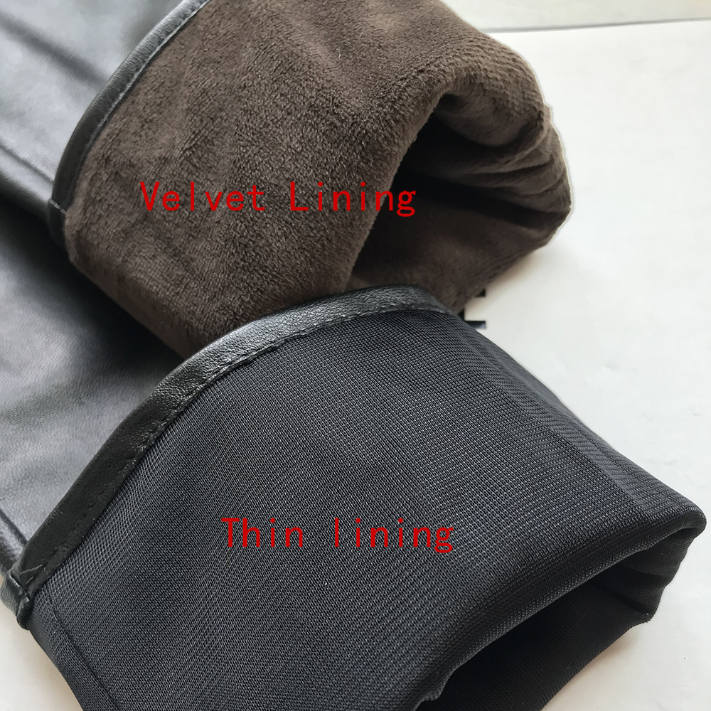 Long Gloves For Women Spring Winter Male Patent Leather Fashion Catwalk Motorcycle Riding Luvas Brilliant Warm Arm Warmer Gants