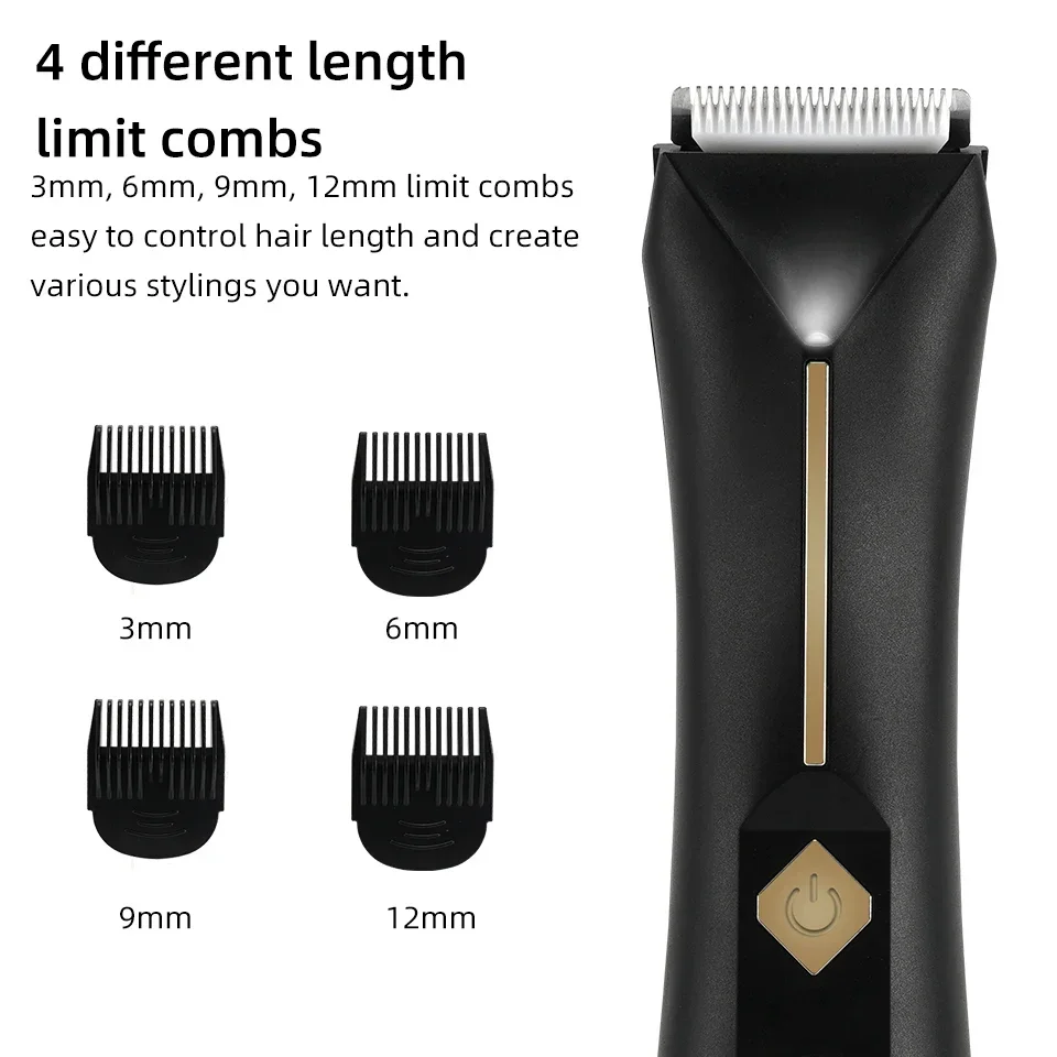 New Groin Body Trimmer For Men And Women Electric Facial Beard Bikini Hair Trimmer Washable Pubic Ball Shaver Hair Remover smile