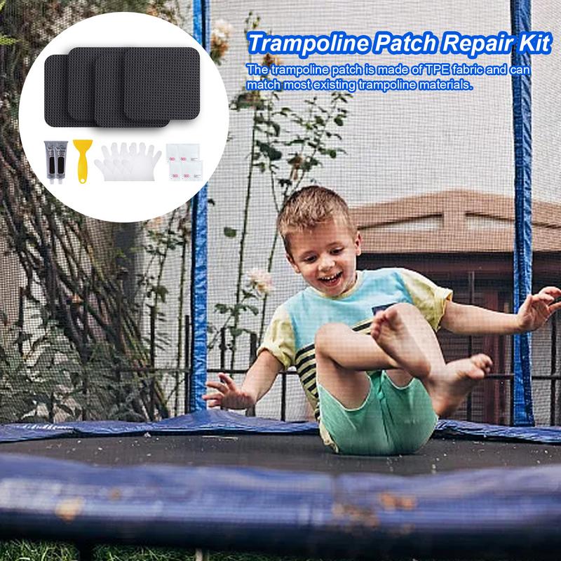 Trampoline Mat Patch Repair Kit Multipurpose Trampoline Repairing Tool 5 X 5 Inches Square On Patches Repair Trampoline Mat Tear