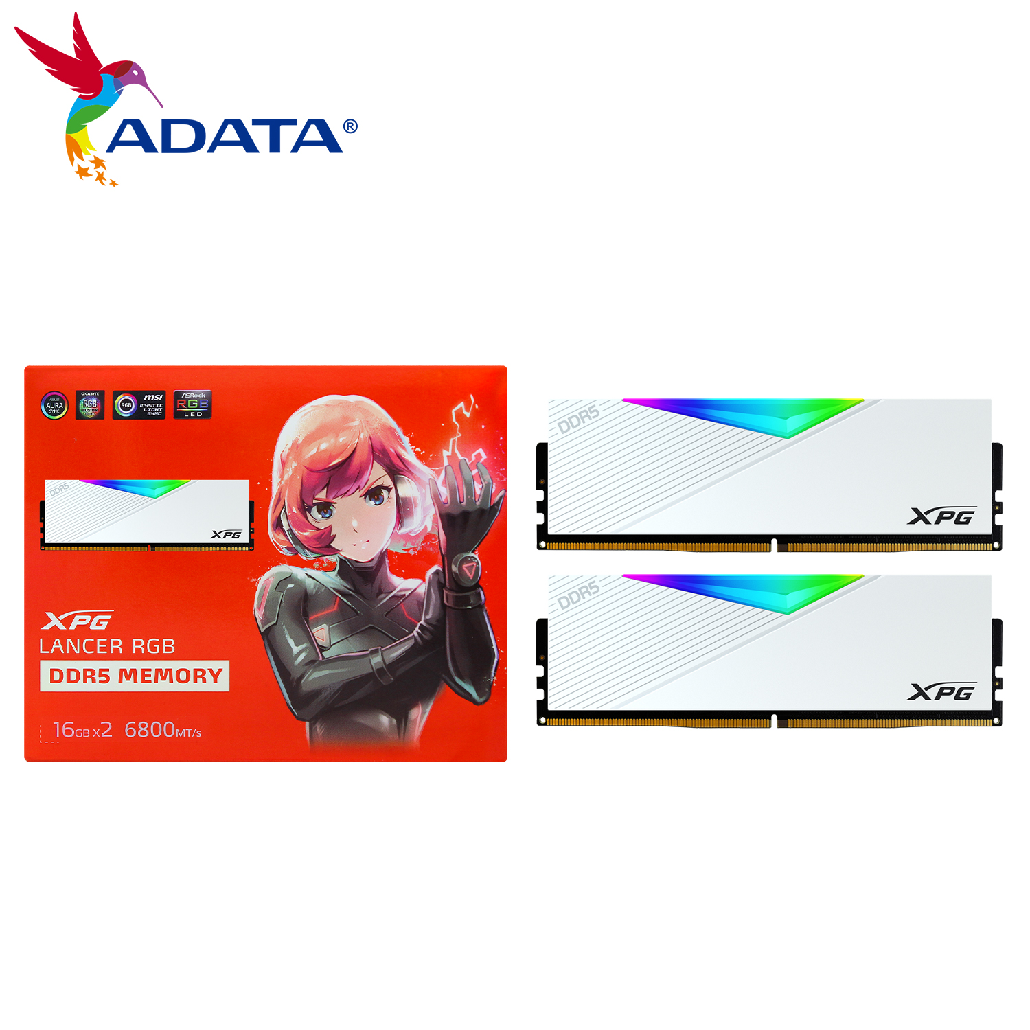 100% Original ADATA XPG LANCER Blade RGB DDR5 Memory 16GBx2 6800MHz High Speed DDR5 Memory ram ddr5 With Heat Sink For Desktop