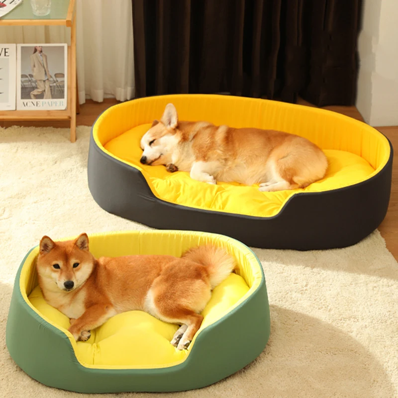 Pet Washable Double Sided Available All seasons Big Size Extra Large Bed House Sofa Kennel Soft Fleece Warm Bed S-XL