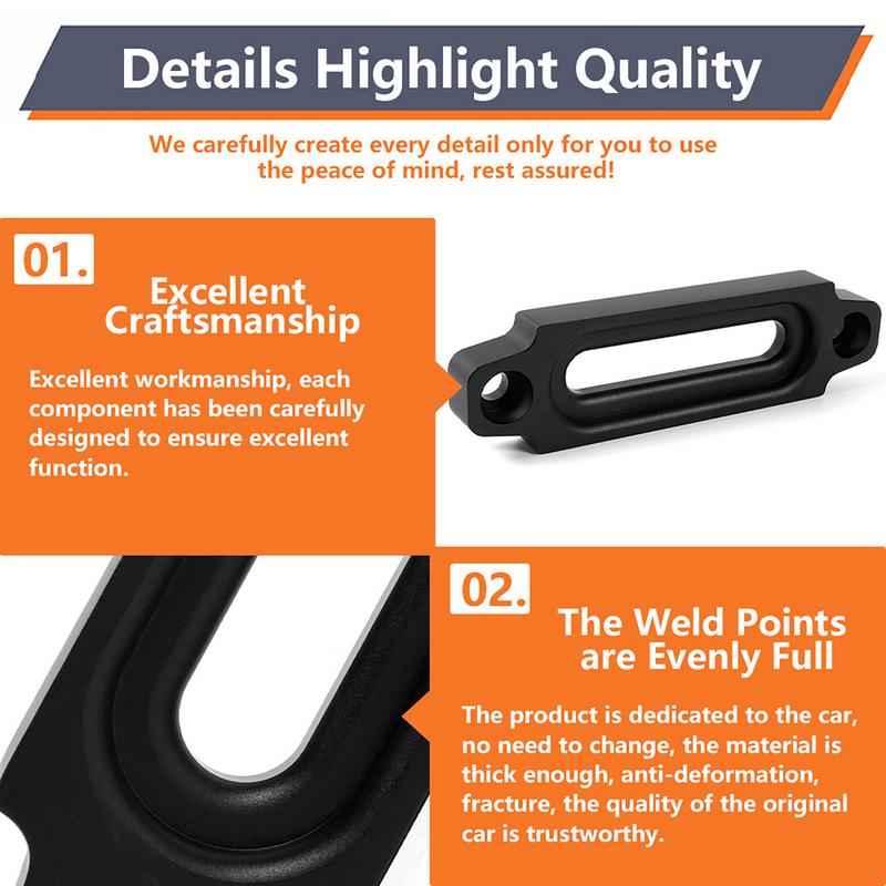 Guide Aluminum Lead Rope Alloy Synthetic Mount Ddmysmile Winch Rope Vehicle Tool Parts Off-Road ddmysmile Vehicle Winch Guide Modified Accessories Smi