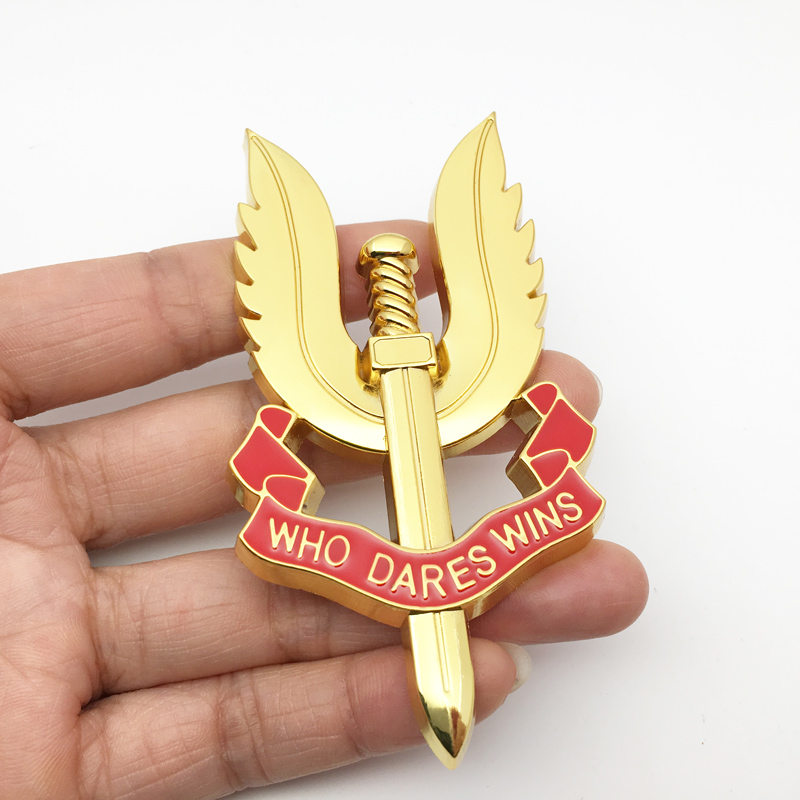 Car Styling Sticker British Army Special Air Service SAS Who Dares Wins Emblem Badge Decals Automobiles Motorcycle Accessories