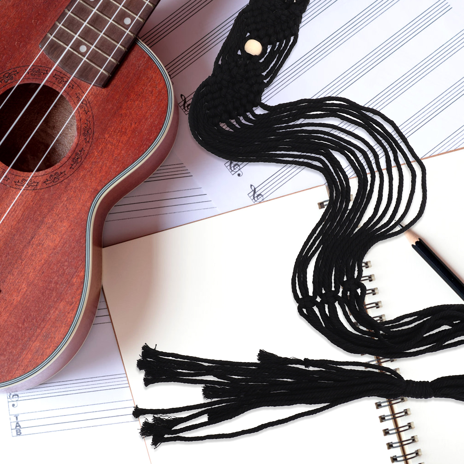 Rame Ddmysmile Rame Ukulele Hanger Small Guitar Hanger Wall Mount Woven Instrument ddmysmile Hanger Stand Holder Violin Concert Ukulele Smile