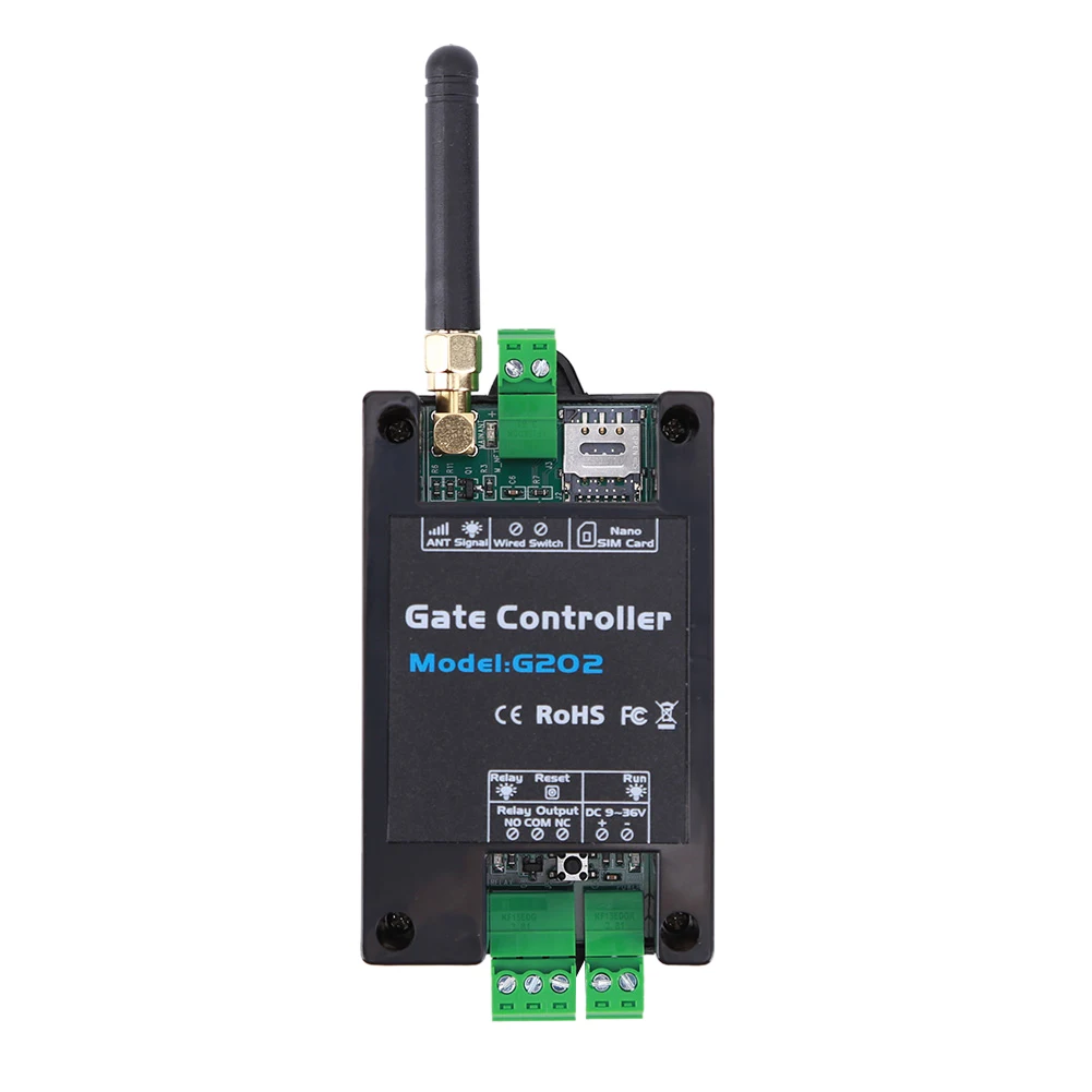 GSM 2/4G Gate Gate Door Opener Relay Switch Mobile Phone Door Remote Controller Free Call 850/900/1800/1900MHz