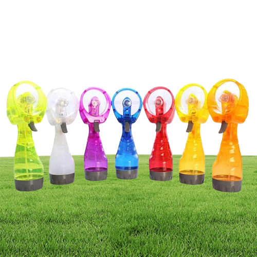 Water Spray Cool Fan Handheld Electric Mini Fan Portable Summer Cool Mist Maker Fans Party Favor Sea 144pcs DAP470
