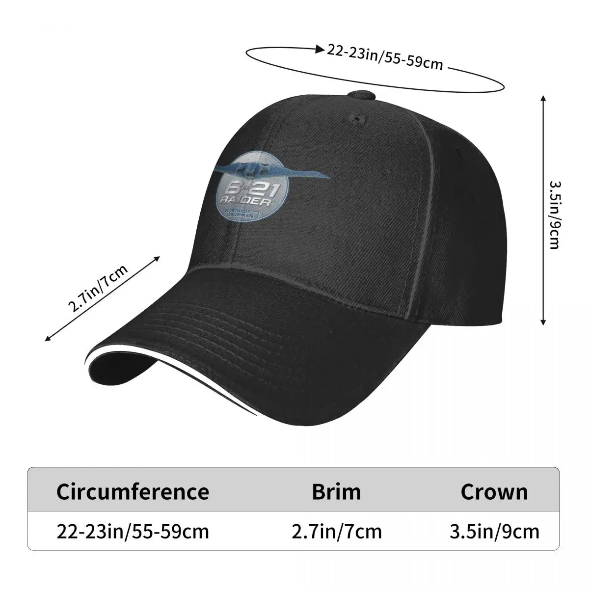 Cap Ddmysmile B-21 Raider ddmysmile Baseball Summer Hat Birthday Fishing Cap Designer Man Women's Smile