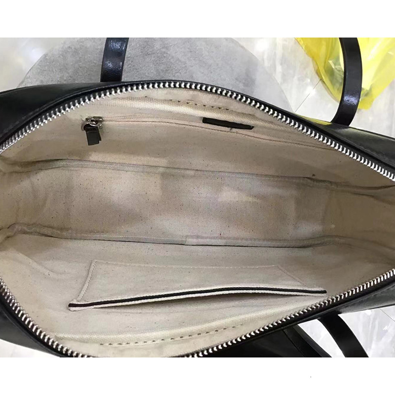 Simple Shoulder Capacity Real Leather Underarm New Worker Student Square Tote Women's Bag Patent Leather Zipper BagVoyage