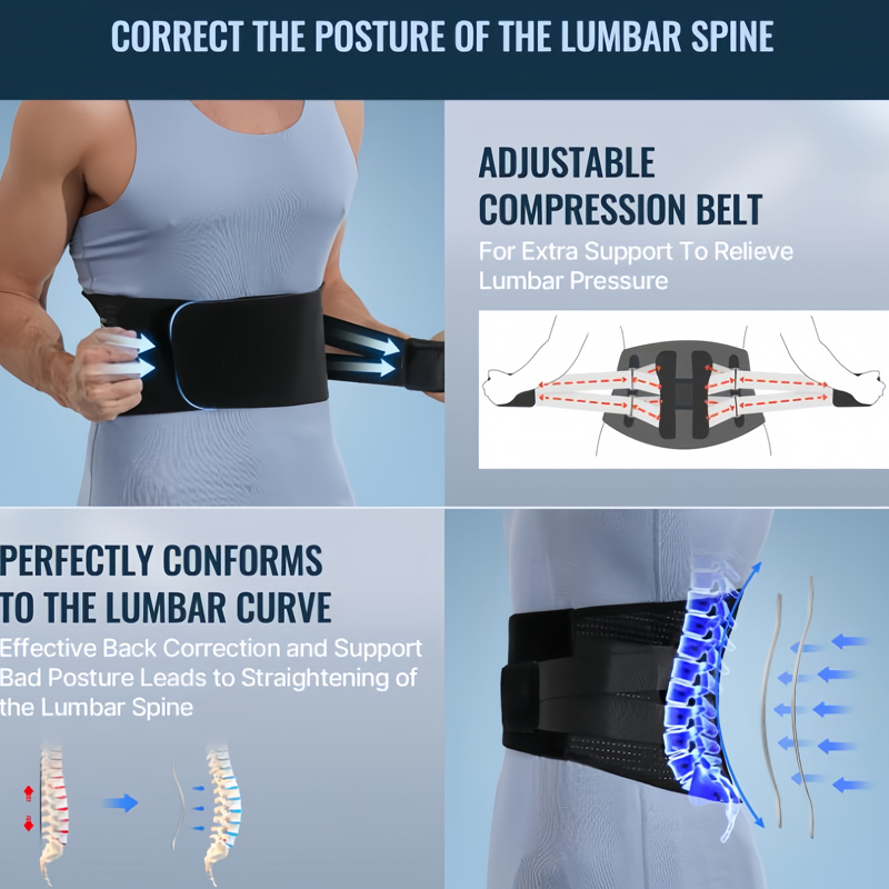 Back For Adjustable ddmysmile Brace Lower Back Pain Anti-Skid Orthopedic Lumbar Belt Support For Exercise Herniated Disc Pain Relief Smile