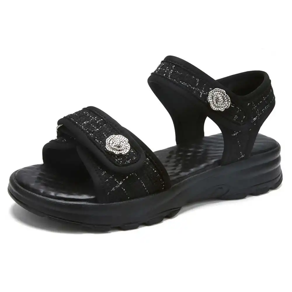 Number 37 Size 35 Slippers Black Women's Sandals 2024 New Shoes Sneackers For Women 2024 Sneakers Sports Deals Bascket