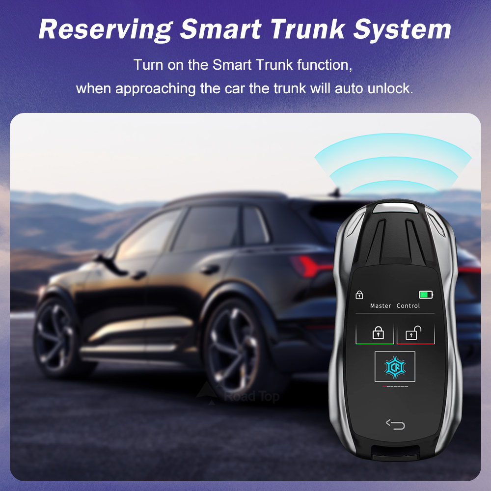 2024 New Top Road ddmysmile Remote Ddmysmile Car Key Modified Universal Smart LCD Key Cf828c For Supercar Car Comfortable Entry Auto Lock Smile