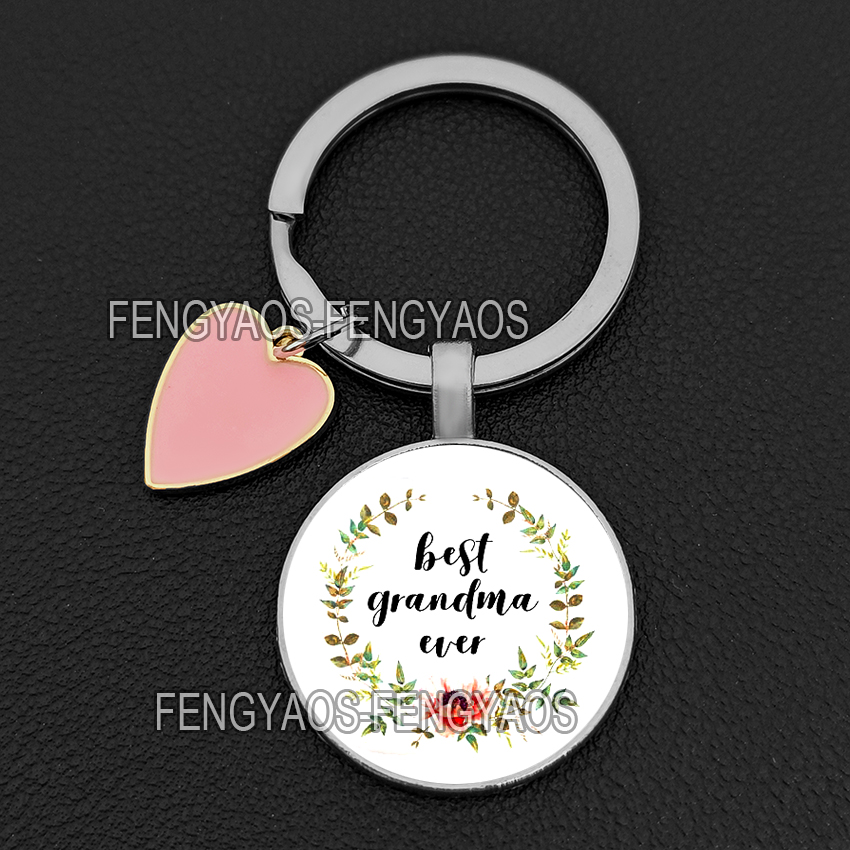 Gift Keychains Day Mother's For Grandmother Worlds ddmysmile Best Grandma Keyring For Granny Birthday Gift Smile