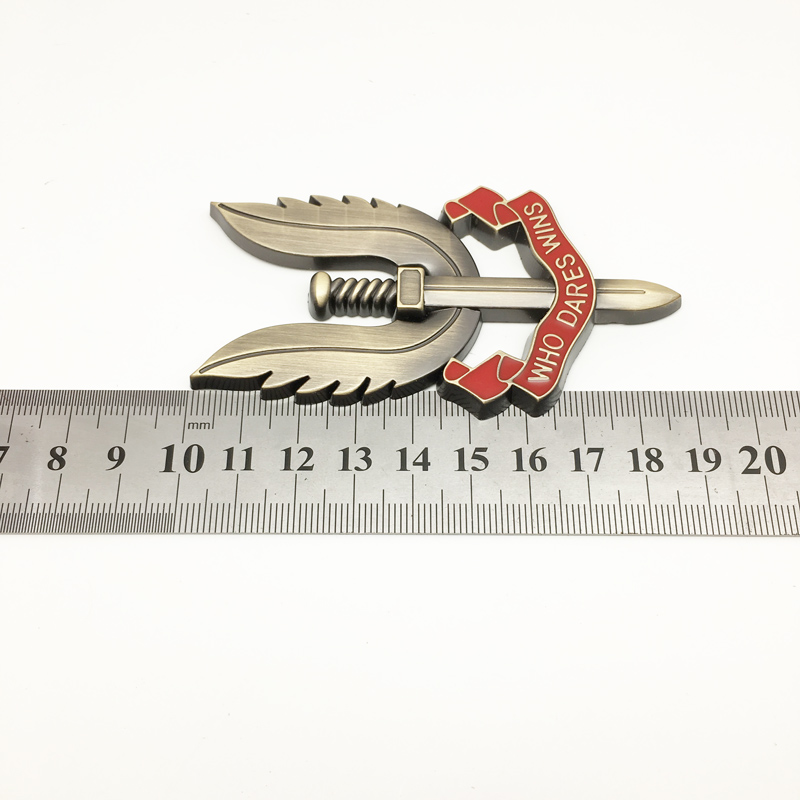 Car Styling Sticker British Army Special Air Service SAS Who Dares Wins Emblem Badge Decals Automobiles Motorcycle Accessories