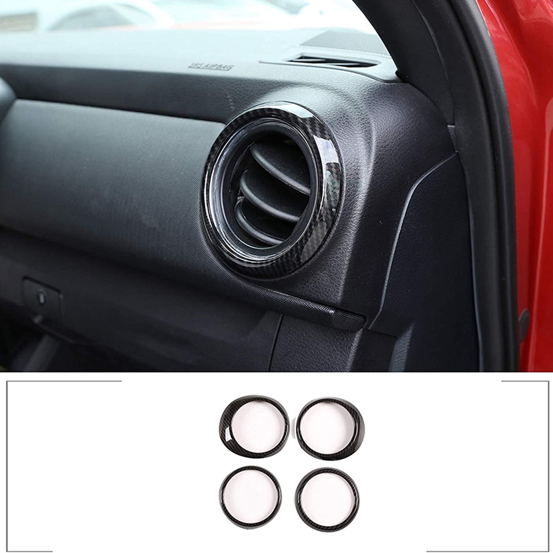 Console Conditioning Central Air Vent Rings Frame Cover Trim ddmysmile Car Accessories For Toyota Tacoma 2016-2020 Smile