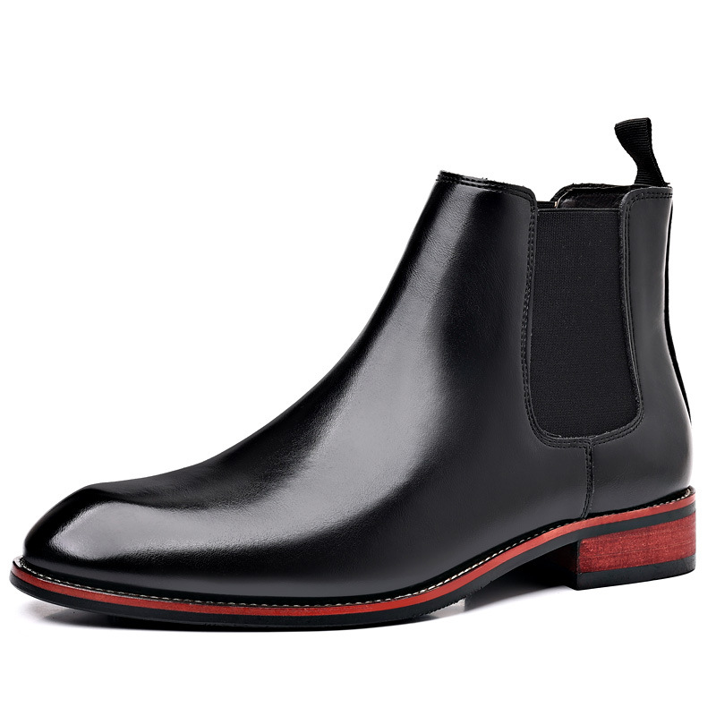 Men's High quality merchants Classic Retro Mens Fashion Leather Ankle Men British hot Style Short Boots High-top Casual Shoes